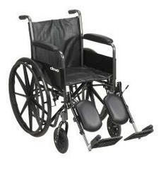 McKesson Wheelchair, Elevating Swing Away Foot Leg Rest, Fixed Arm, 18 in…