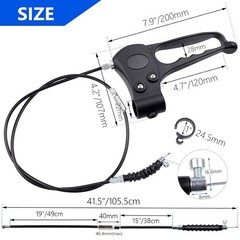 Medline Lumex 4 Wheel Drive Folding Wheelchair Hand Brake Cable 41″ Compatible