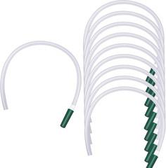 10 Pack Leg Bag Extension Tubing 18 Inch Flexible Kink Resistant Urine