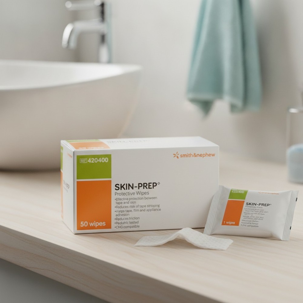 Skin-Prep Skin Barrier Wipes – 50 Sterile NonWoven Gauze for Ultimate Comfort