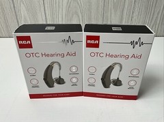 (2) Authentic RCA OTC Hearing Aids RSH05GY Gray Left / Right