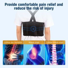 Unisex Weight Lift Lumbar Lower Back Waist Support Belt Brace Suspender Work