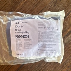 Covidien Dover Urine Drainage Bag 2000ml Type Urine Bag MPN 3057 Exp 2025-08-28
