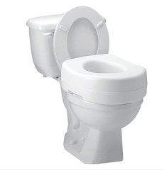 Economy White Plastic Raised Toilet Seat 5″ Height up to 300 lbs