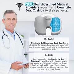ComfiLife Premium Gel & Memory Foam Seat Cushion – Doctor Recommended Office