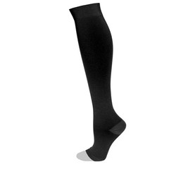 Truform Surgical Stockings, 18 mmHg Compression for Medium (Pack of 2), Black