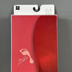 VASYLI CUSTOM Full length red HIGH DENSITY ORTHOTICS INSOLE ARCH SUPPORT Medium