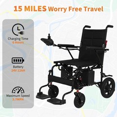 Lightweight Electric Wheelchair Foldable Power Chair for Adults Mobility Scooter