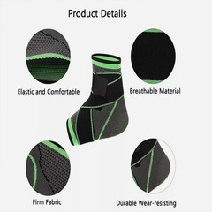 Ankle Support Brace Compression Sleeve Plantar Fasciitis Pain Relief Foot Sleeve