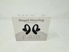 Royal Hearing F-AID Ear-Hook Hearing Aid Black Wireless Bluetooth Rechargeable