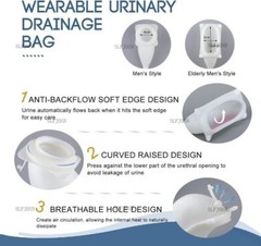 Silicone Wearable Urinal Bag Catheter Portable External Collector for women/ men