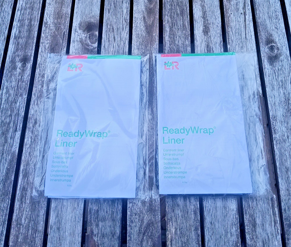 2 Ready Wrap Liners Below Knee Small Medium Large Black