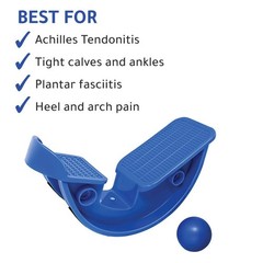 Foot Rocker with Massage Ball Calf Stretcher for Plantar Fasciitis, Achilles…