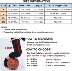 Compression Sleeve Support Leg Knee Brace Pad Socks Sport Basketball Men & Women