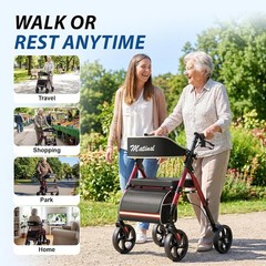 Walkers for Seniors with seat, Rollator Walker with Seat, Walkers for Seniors…