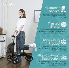 Zenart Knee Walker 9002D Black 2113K