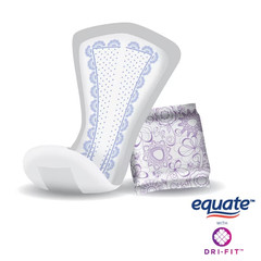 Equate Women’s Overnight Ultimate-Extra Coverage Incontinence Pads Free Shipping