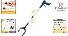 Telescopic Grabber Tool 5-Level Adjustable Length 23-41″ for Litter Yard Pickup