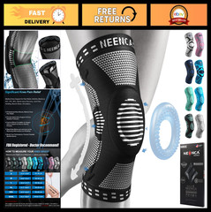 Knee Brace for Pain Relief – Compression Support with Stabilizers & Patella Pad,