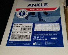 FLA ORTHOPEDICS Ankle Walker Low Height XL Right Or Left New In Box cast straps
