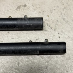Pair Ki Mobility Liberty FT Wheelchair Anti-Tips TIPPERS Bars Wheels Black