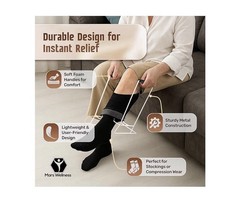 Mars Wellness, Tool to Put On Compression Socks for Regular (Under 16″ Calves)