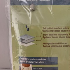 Priva Waterproof Mattress Sheet Protector kids Adult 34×52 in white quilted NEW!