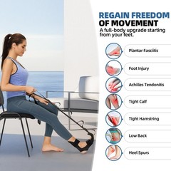 Foot and Calf Stretcher-Stretching Strap For Plantar Fasciitis, Heel Spurs, F…