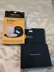 NEW Audien Hearing ATOM one 1 Wireless Rechargeable OTC Hearing AIDS