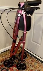 Stander Wonder Rollator Walker. Lightweight, Folding, Compact, Regal Rose NEW