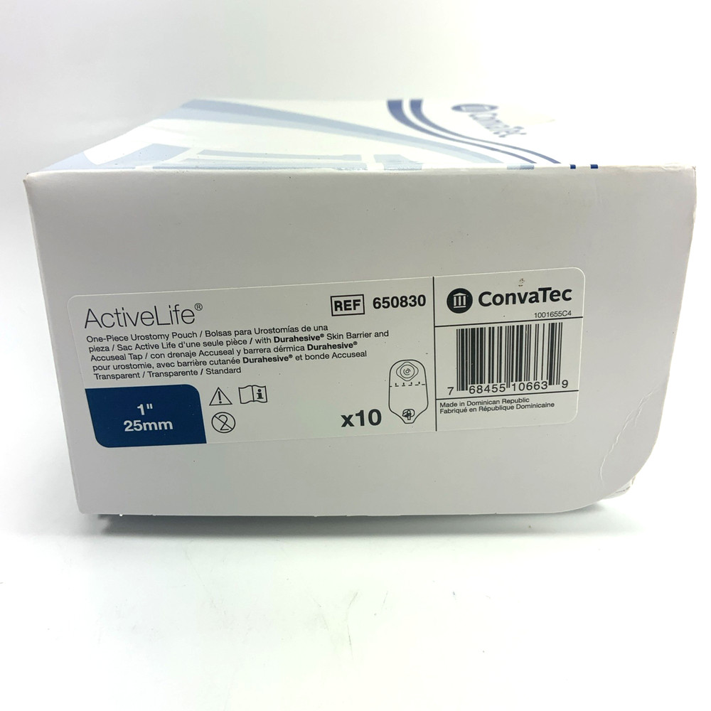 10 ConvaTec 650830 ActiveLife One Piece Urostomy Pouches 1″ Exp 2031 *Note