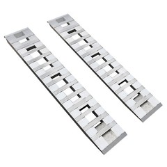2Pc Aluminum Trailer Ramps 80 × 15 In 6000 Lb Pair Motorcycle ATV Loading
