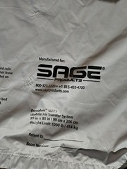 Sage Prevalon Inflatable Mat Mobile Air Transfer System 39in X 81in