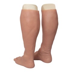 Highly Simulated Skin Artificial Silicone Prosthesis Foot Sleeve Leg Cover Scars