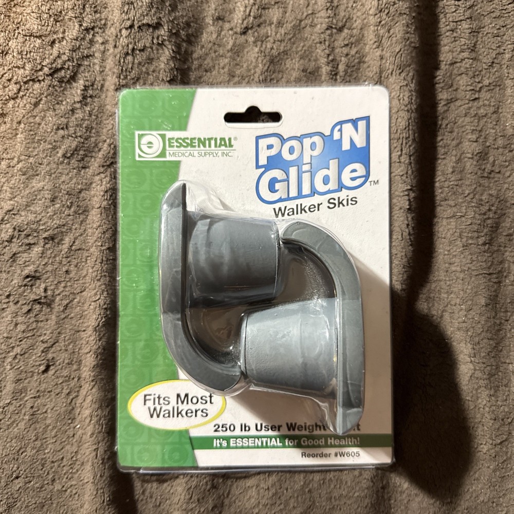 NIP — Pop ‘N Glide Walker Skis – Fit Most Walkers