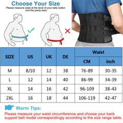 Fajas Para Hombres De Trabajo Soporte Con Tirantes Cinturones Ajustables Strap @