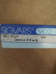 NEW SIGVARIS Medical Compression Stockings LARGE 902 Calf Slip-ON