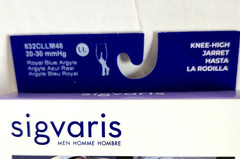 Sigvaris Style 832 Microfiber Royal Blue Argyle 20-30 mmHg Compression Socks