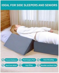 Wedges for Bed Positioning, Side Wedge Pillows for Seniors 3PCS, Mu… Fast Ship