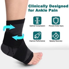 Ankle Support Brace Compression Sleeve Plantar Fasciitis Pain Relief Foot Wra