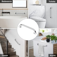 2 Pack Stainless Steel Shower Grab Bar Bathroom Safety Shower Handle for Elderly