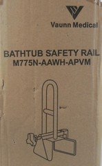 Vaunn Medical „Bathtub Safety Rail“, Coated Metal Grab Bar Handle, New NIB