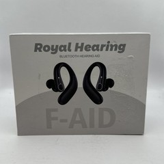 Royal Hearing , Hearing Aids for Seniors with Bluetooth F-AID Black With Case qw