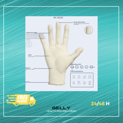 1000 Piece Natural Dustless Latex Gloves XS-S-M-L-XL