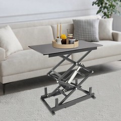 29.9*16.5*10.4in Black Iron Lift Table For Material Handling And Transportation