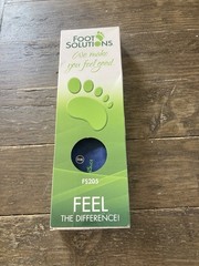 Foot Solutions Premium Orthotic Insoles Size 8 Men 9.5 Women # FS205 Brand New!