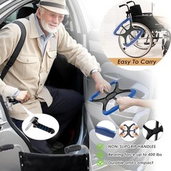 4pc Mobility Standalone Kit:Car Door Assist Handle for Elderly & Adjustable