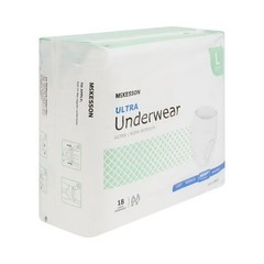 McKesson Ultra Underwear, Incontinence, Heavy Absorbency, Large, 72 Ct