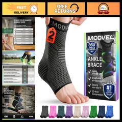 Compression Ankle Brace Socks for Sprains & Tendonitis – Support Sleeve for Men