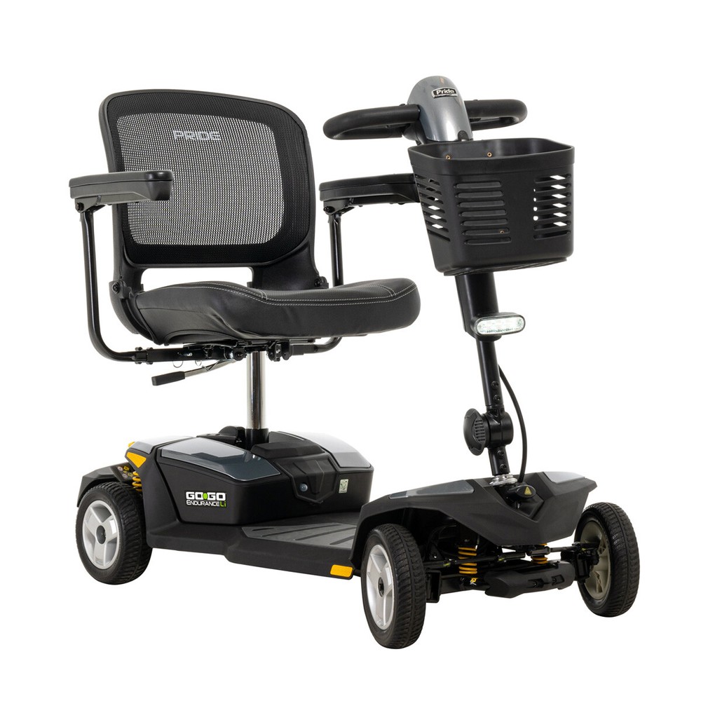 Pride S54LXIT GoGo® Endurance Li- 4-wheel Travel Mobility Scooter-1 year labor!